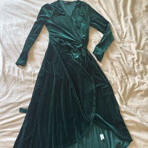 Ribbed Wrap Dress